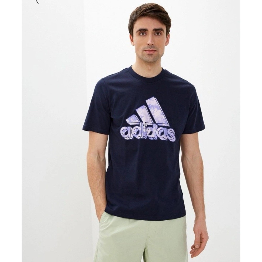 Adidas Men's Badge of Sport Graphic Tee Size Large Legend Ink